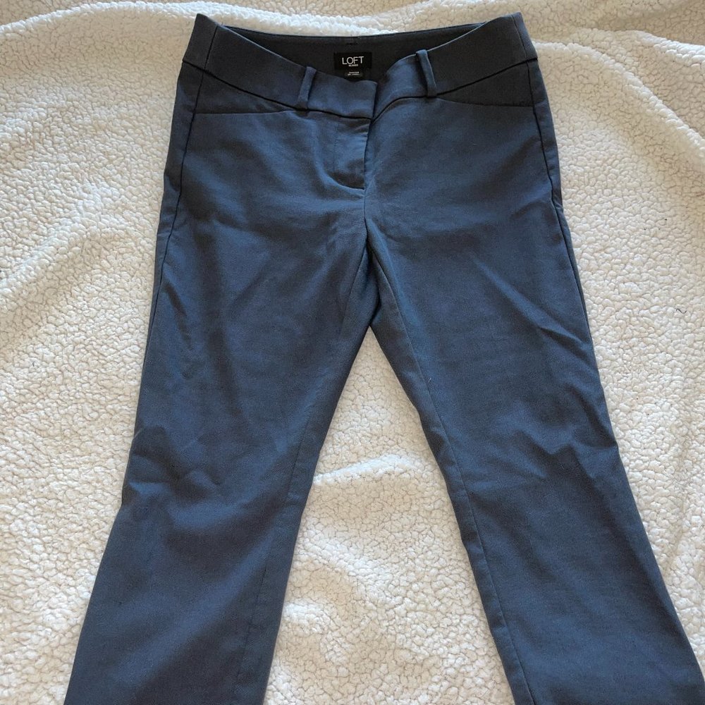 Loft "Marisa" Gray Slacks